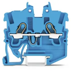 2 wire mini through terminal, push-in connection, 0.14-1.5 mm², 2 pole, 13.5 A, 6 kV, blue, 2050-1204
