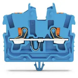 2 wire mini through terminal, push-in connection, 0.14-1.5 mm², 2 pole, 13.5 A, 6 kV, blue, 2250-314