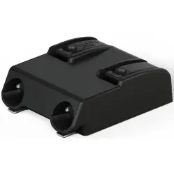 PCB terminal, 2 pole, pitch 8 mm, AWG 24-18, 9 A, push-in cage clamp, black, 2060-872/998-404