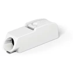 PCB terminal, 1 pole, pitch 4 mm, AWG 24-18, 9 A, push-in cage clamp, white, 2060-451/998-404