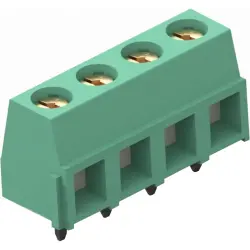 PCB terminal, 2 pole, pitch 5 mm, AWG 30-16, 13.5 A, screw connection, green, 282836-2