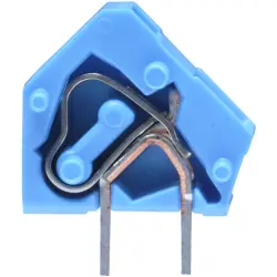 PCB terminal, 1 pole, pitch 5 mm, AWG 28-12, 24 A, cage clamp, blue, 236-744