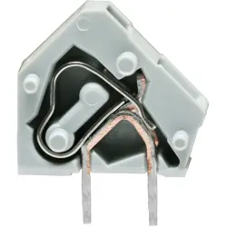 PCB terminal, 1 pole, pitch 5 mm, AWG 28-12, 24 A, cage clamp, gray, 236-401