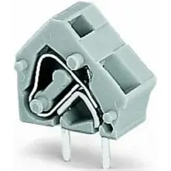 PCB terminal, 1 pole, pitch 7.5 mm, AWG 28-12, 24 A, cage clamp, gray, 236-501