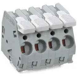 PCB terminal, 3 pole, pitch 7.5 mm, AWG 20-10, 41 A, cage clamp, gray, 2706-103