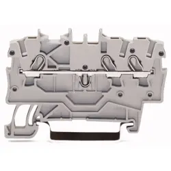 3-wire feed-through terminal, push-in connection, 0.14-1.5 mm², 1 pole, 13.5 A, 8 kV, orange, 2000-1302