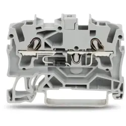 2 conductor component terminal with diode 1N4007, spring-clamp connection, 0.25-2.5 mm², 1 pole, 500 mA, gray, 2002-1211/1000-411