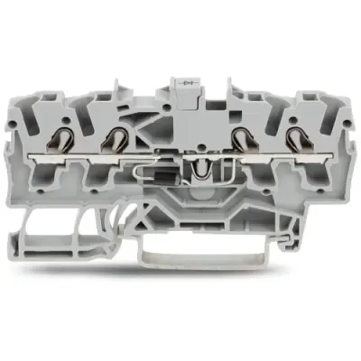 4 conductor component terminal with diode 1N4007, spring-clamp connection, 0.25-4.0 mm², 1 pole, 500 mA, gray, 2002-1411/1000-410 - 1