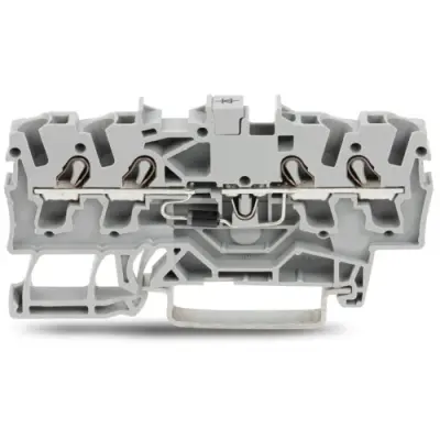 4 conductor component terminal with diode 1N4007, spring-clamp connection, 0.25-4.0 mm², 1 pole, 500 mA, gray, 2002-1411/1000-411 - 1