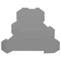 End/Intermediate plate for terminal block, 2002-3291