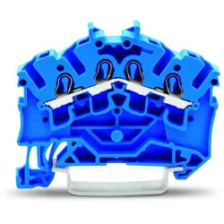 4-wire feed-through terminal, spring-clamp connection, 0.25-4.0 mm², 1 pole, 24 A, 8 kV, blue, 2002-6404