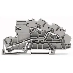 Installation terminal block, spring-clamp connection, 0.25-4.0 mm², 24 A, 4 kV, gray, 2003-7659