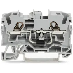 2 conductor component terminal with diode 1N5408, spring-clamp connection, 0.5-6.0 mm², 1 pole, 1.5 A, gray, 2004-1211/1000-400