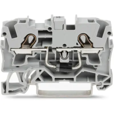2 conductor component terminal with diode 1N5408, spring-clamp connection, 0.5-6.0 mm², 1 pole, 1.5 A, gray, 2004-1211/1000-401 - 1
