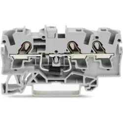 3 conductor component terminal with diode 1N5408, spring-clamp connection, 0.5-6.0 mm², 3 pole, 1.5 A, gray, 2004-1311/1000-400