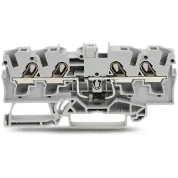 4 conductor component terminal with diode 1N5408, spring-clamp connection, 0.5-6.0 mm², 1 pole, 1.5 A, gray, 2004-1411/1000-401