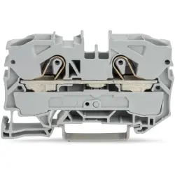 2-wire feed-through terminal, spring-clamp connection, 0.5-16 mm², 1 pole, 57 A, 8 kV, gray, 2010-1201