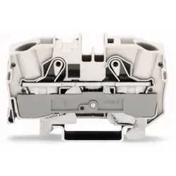 2-wire shield wire terminal, spring-clamp connection, 0.5-16 mm², 1 pole, 76 A, 8 kV, white, 2016-1208