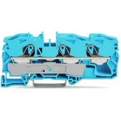 3-wire feed-through terminal, spring-clamp connection, 0.5-16 mm², 1 pole, 76 A, 8 kV, blue, 2016-1304