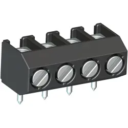 PCB terminal, 2 pole, pitch 5 mm, AWG 22-14, 17 A, screw connection, gray, 20871012