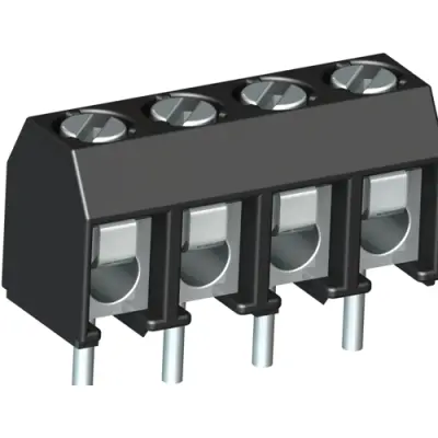 PCB terminal, 5 pole, pitch 5 mm, AWG 22-14, 17 A, screw connection, gray, 20871055 - 1