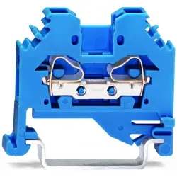 2-wire feed-through terminal, spring-clamp connection, 0.08-4.0 mm², 1 pole, 32 A, 8 kV, blue, 281-104