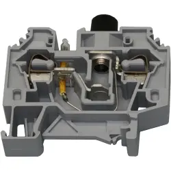 Fuse terminal block, 2 pole, 0.2-6.0 mm², 250 V, 10 A, 282-124