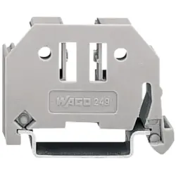 End clamp, screwless for mounting rails, 249-116