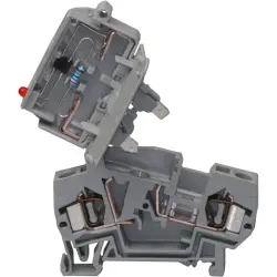 Fuse terminal block, 2 pole, 0.08-4.0 mm², 800 V, 10 A, 281-611/281-541