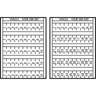 Marking strip for connection terminal, 209-766 - 1