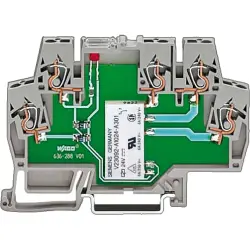 Switching relay terminal, spring-clamp connection, 0.08-2.5 mm², 5 A, 4 kV, gray, 859-353