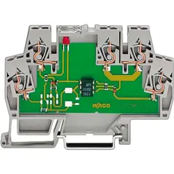 Optocoupler terminal block, Cage clamp connection, grey