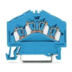 4-wire feed-through terminal, spring-clamp connection, 0.08-2.5 mm², 1 pole, 24 A, 8 kV, blue, 280-656