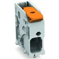 PCB terminal, 1 pole, pitch 7.5 mm, AWG 24-8, 41 A, push-in cage clamp, gray, 2606-1101