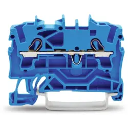 2-wire feed-through terminal, spring-clamp connection, 0.25-4.0 mm², 1 pole, 24 A, 8 kV, blue, 2002-1204