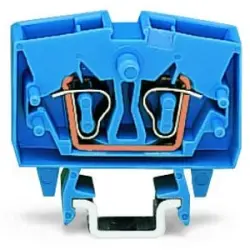 2-wire feed-through terminal, spring-clamp connection, 0.08-2.5 mm², 1 pole, 24 A, 8 kV, blue, 264-704