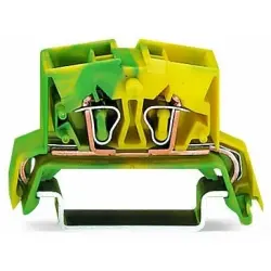 4-wire protective earth terminal, spring-clamp connection, 0.08-2.5 mm², 1 pole, 24 A, 8 kV, yellow/green, 264-737