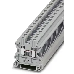 Through terminal block, screw connection, 0.14-4.0 mm², 2 pole, 24 A, 8 kV, gray, 3044076