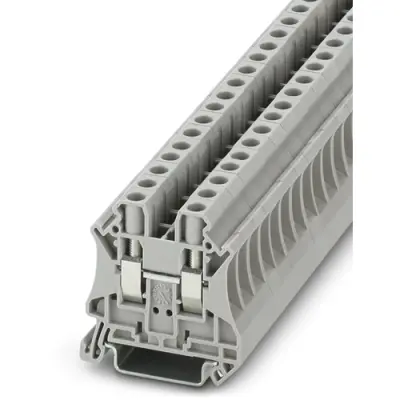 Through terminal block, screw connection, 0.2-10 mm², 2 pole, 41 A, 8 kV, gray, 3044131 - 1