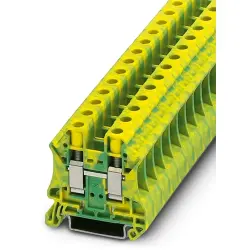 Protective conductor terminal, screw connection, 0.5-16 mm², 2 pole, 57 A, 8 kV, yellow/green, 3044173