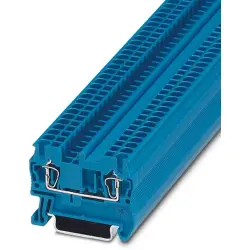 Through terminal block, spring balancer connection, 0.08-4.0 mm², 2 pole, 24 A, 8 kV, blue, 3031225