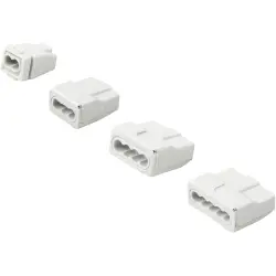 Socket terminal, 3 pole, 1.0-2.5 mm², light gray, push-in connection, 307103