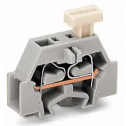 2-wire end terminal, spring-clamp connection, 0.08-2.5 mm², 1 pole, 24 A, 6 kV, light gray, 261-323/331-000
