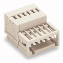 Pin header, 12 pole, pitch 2.5 mm, angled, light gray, 733-212
