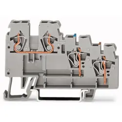 3-wire initiator terminal, spring balancer connection, 0.08-2.5 mm², 18 A, 4 kV, gray, 270-560