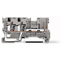 2-wire/1-pin basic terminal, spring-clamp connection, 0.08-4.0 mm², 1 pole, 32 A, 6 kV, gray, 769-251