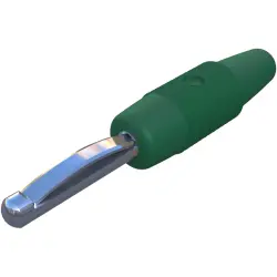 4 mm plug, solder connection, 2.5 mm², CAT O, green, 930047104
