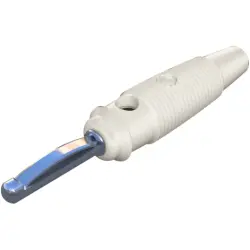 4 mm plug, screw connection, 1.5 mm², CAT O, white, 930058107