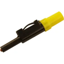 4 mm plug, solder connection, 2.5 mm², CAT O, yellow, 931824103