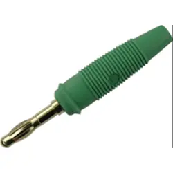 4 mm plug, solder connection, 1.5 mm², CAT O, green, 972518104